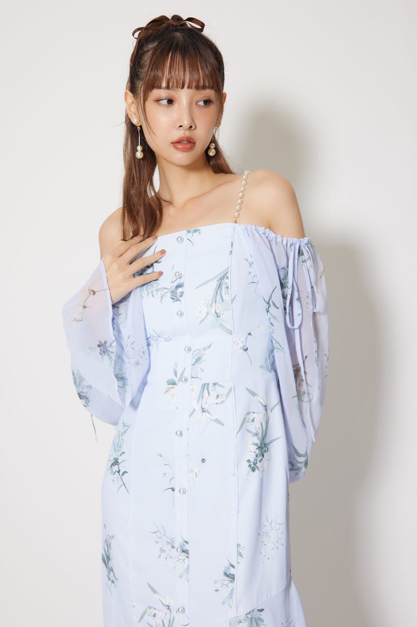 rienda「ビスチェパターンアシンンメトリーマーメイドワンピース」|ワンピース|