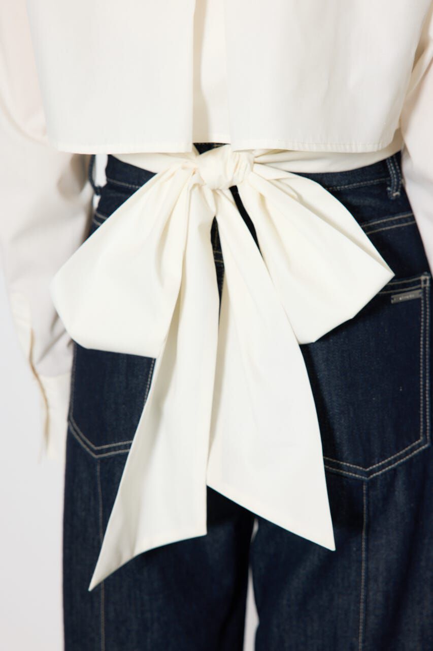 rienda「バックリボンレイヤードシャツ」|シャツ・ブラウス|