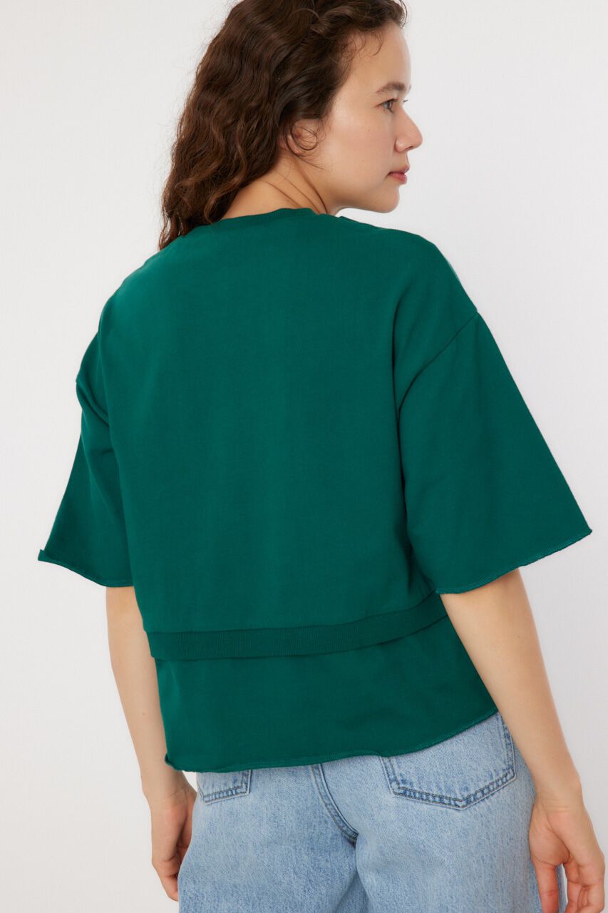 RODEO CROWNS「ボレロドッキングハーフスリーブスウェット」|Tシャツ・カットソー|