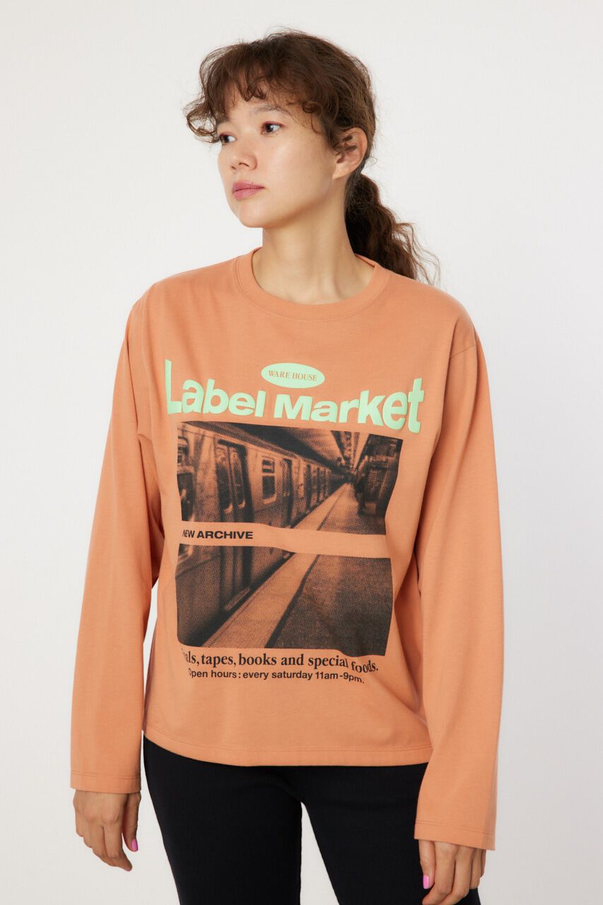 RODEO CROWNS「Label Market ロングスリーブTシャツ」|Tシャツ・カットソー|