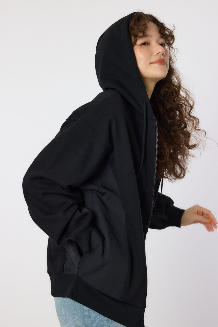 RODEO CROWNS「ナイロンアップリケロゴZIPパーカー」|パーカー|