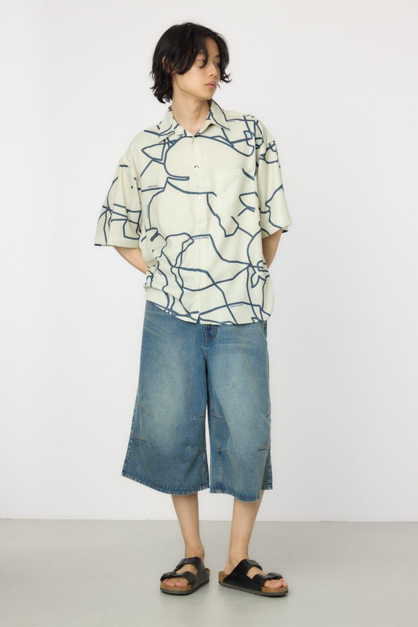 RODEO CROWNS「デニムバミューダパンツ」|デニム|