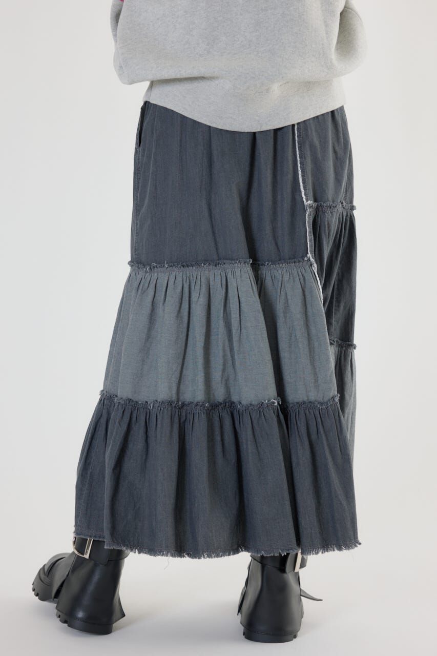 RODEO CROWNS「アシメティアードデニムスカート」|スカート|