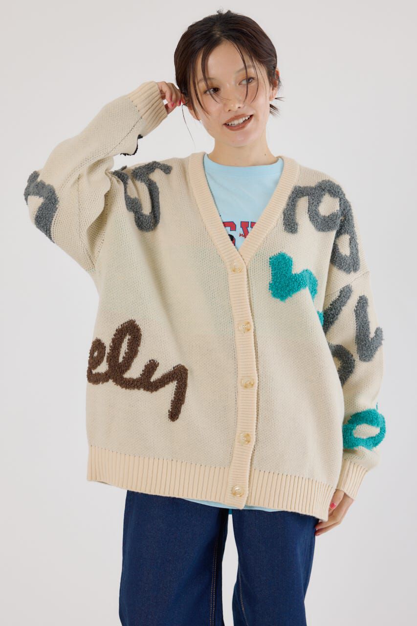 RODEO CROWNS「LETTER LOGOニットカーディガン」|カーディガン|
