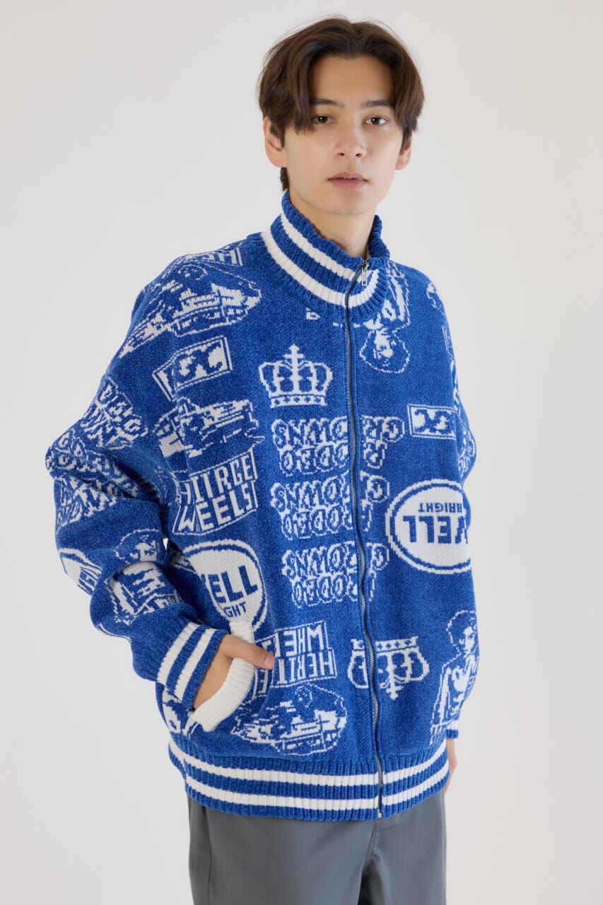 RODEO CROWNS「グラフィティーニットスタジャン」|ブルゾン・スタジャン|