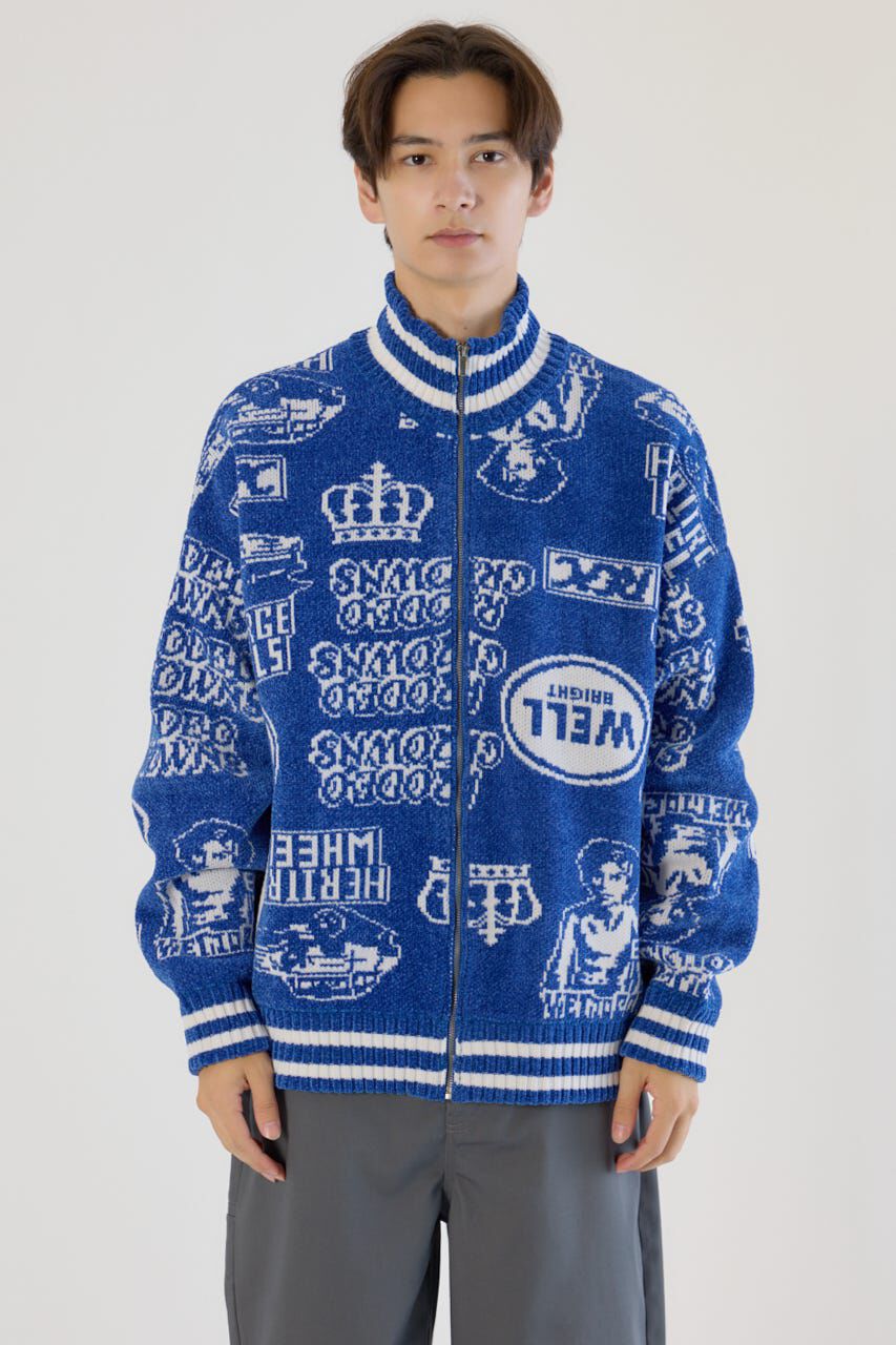 RODEO CROWNS「グラフィティーニットスタジャン」|ブルゾン・スタジャン|