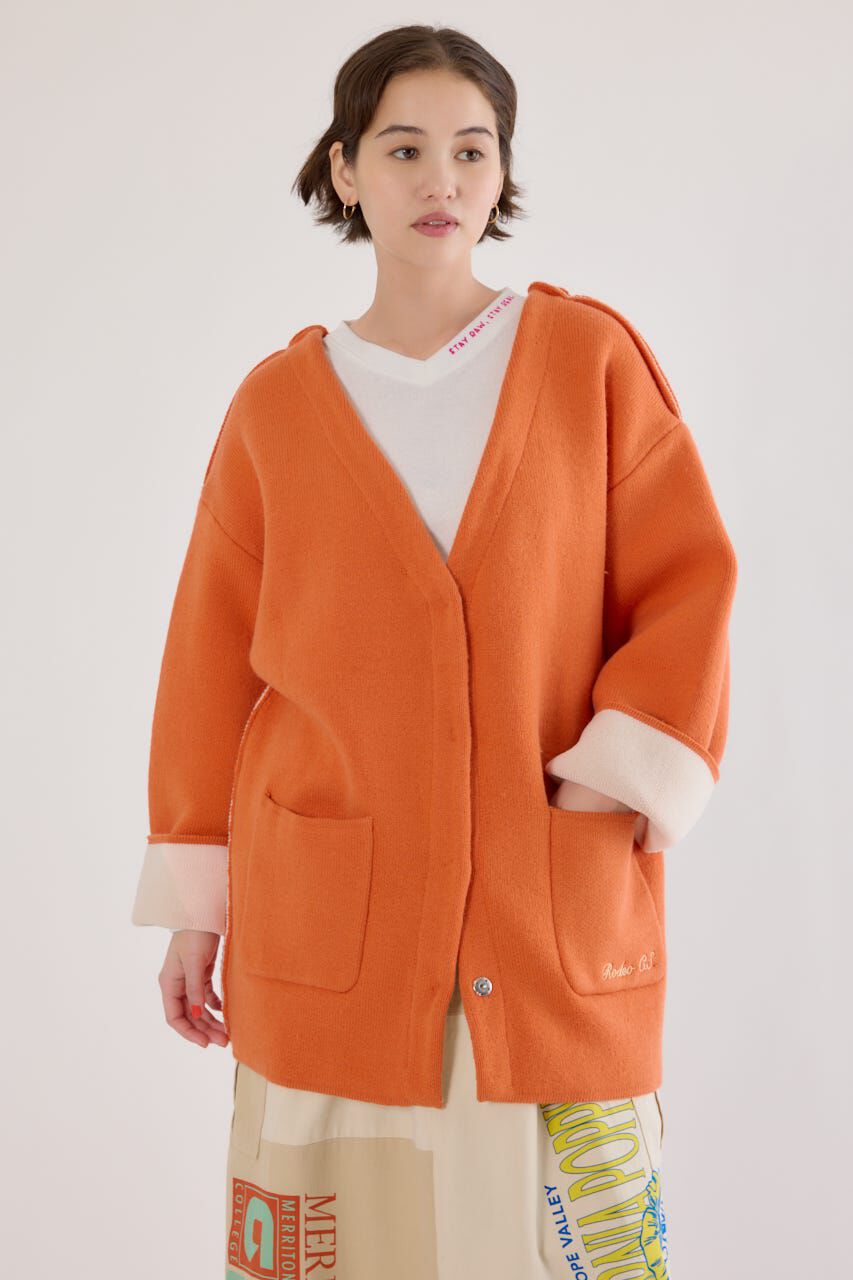 RODEO CROWNS「ダブルフェイスニットジャケット」|カーディガン|ORG