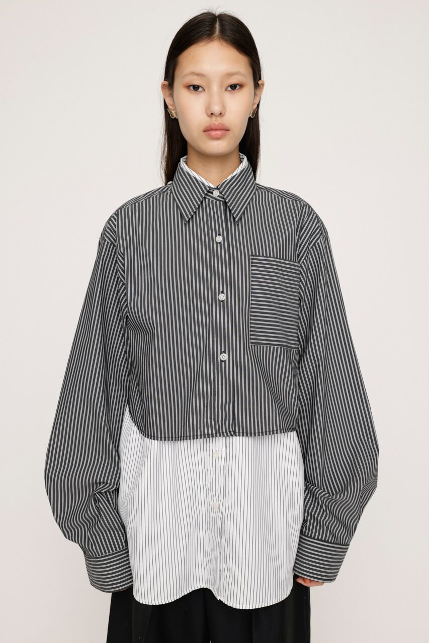 SLY「LAYERED STRIPE 2P シャツ」|シャツ・ブラウス|