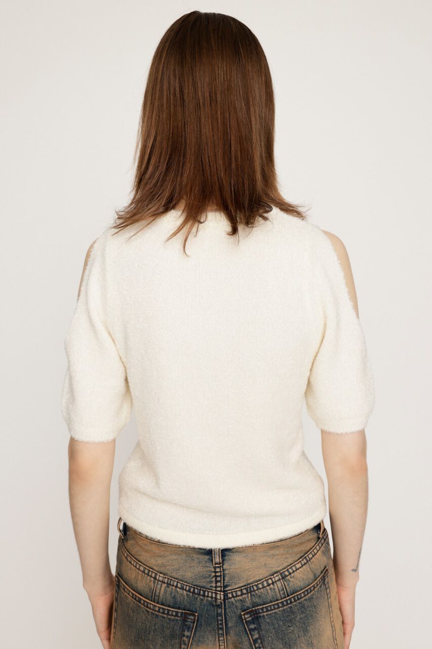 SLY「SHAGGY CUTOUT トップス」|ニット・セーター|