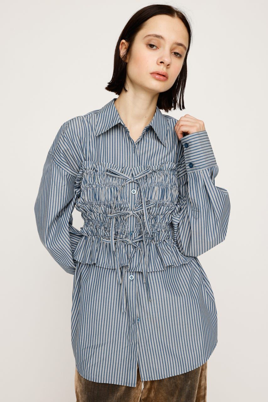 SLY「BUSTIER LAYRED シャツ」|シャツ・ブラウス|