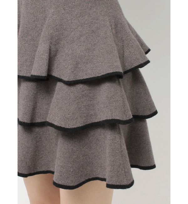 RESEXXY「ラッフルデザインミニニットワンピース」|ワンピース|