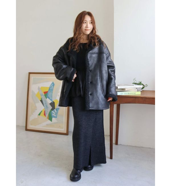 Ungrid「フェイクムートンルーズブルゾン」|ブルゾン・スタジャン|