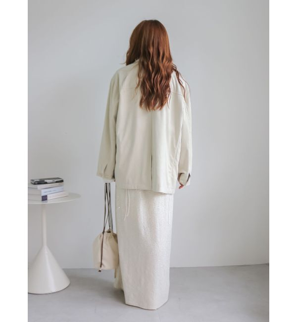 Ungrid「フェイクスウェードジャケット」|ブルゾン・スタジャン|