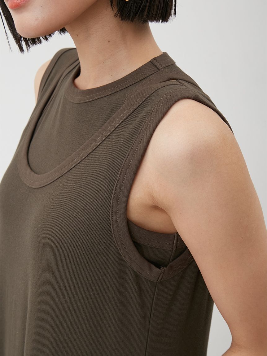 Mila Owen「【セットアイテム】タンクレイヤードマキシカットソーワンピース」|ワンピース|