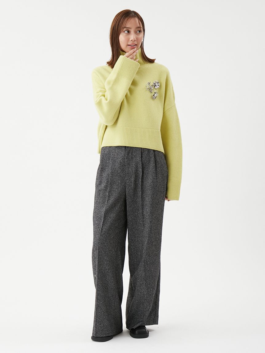 Mila Owen「2タックワイドパンツ」|チノ|