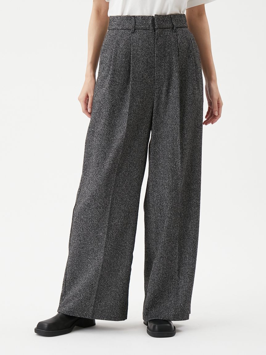 Mila Owen「2タックワイドパンツ」|チノ|MIX