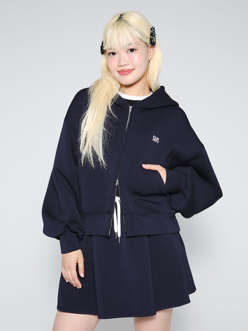 FURFUR「【WEB・一部店舗限定カラー】ロゴ刺繍ジップアップフーディー」|パーカー|