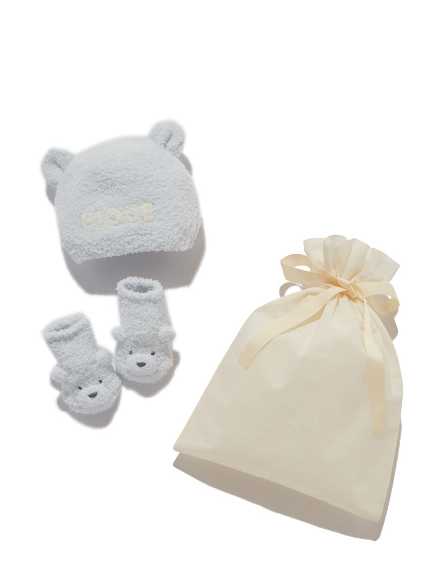 GELATO PIQUE KIDS & BABY「【ラッピング済み】【BABY】パウダーベアキャップ＆ソックスSET」|その他ベビー用品|BLU