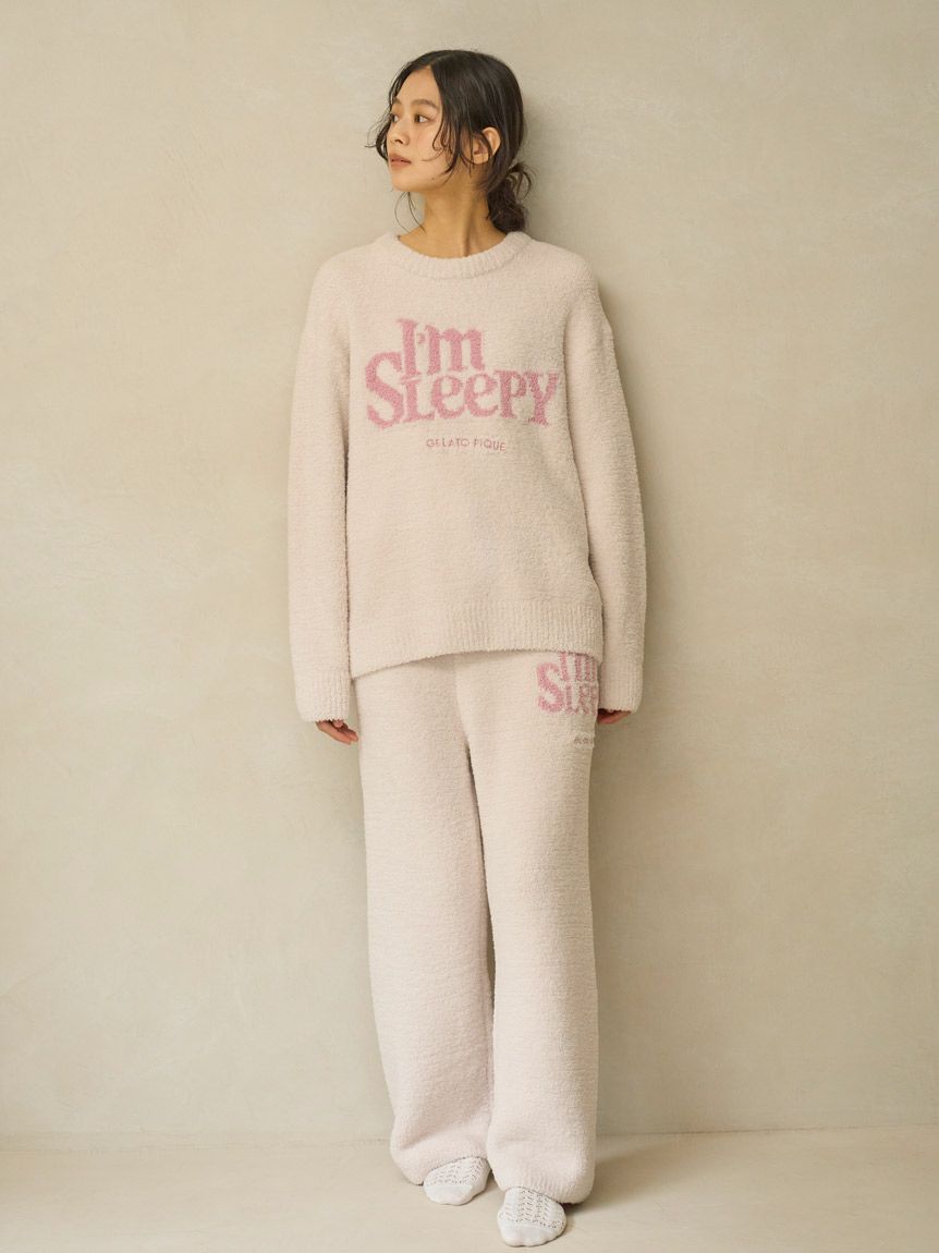 gelato pique「パウダースリーピーロゴジャガードプルオーバー＆ロングパンツセット」|ルームウェア|