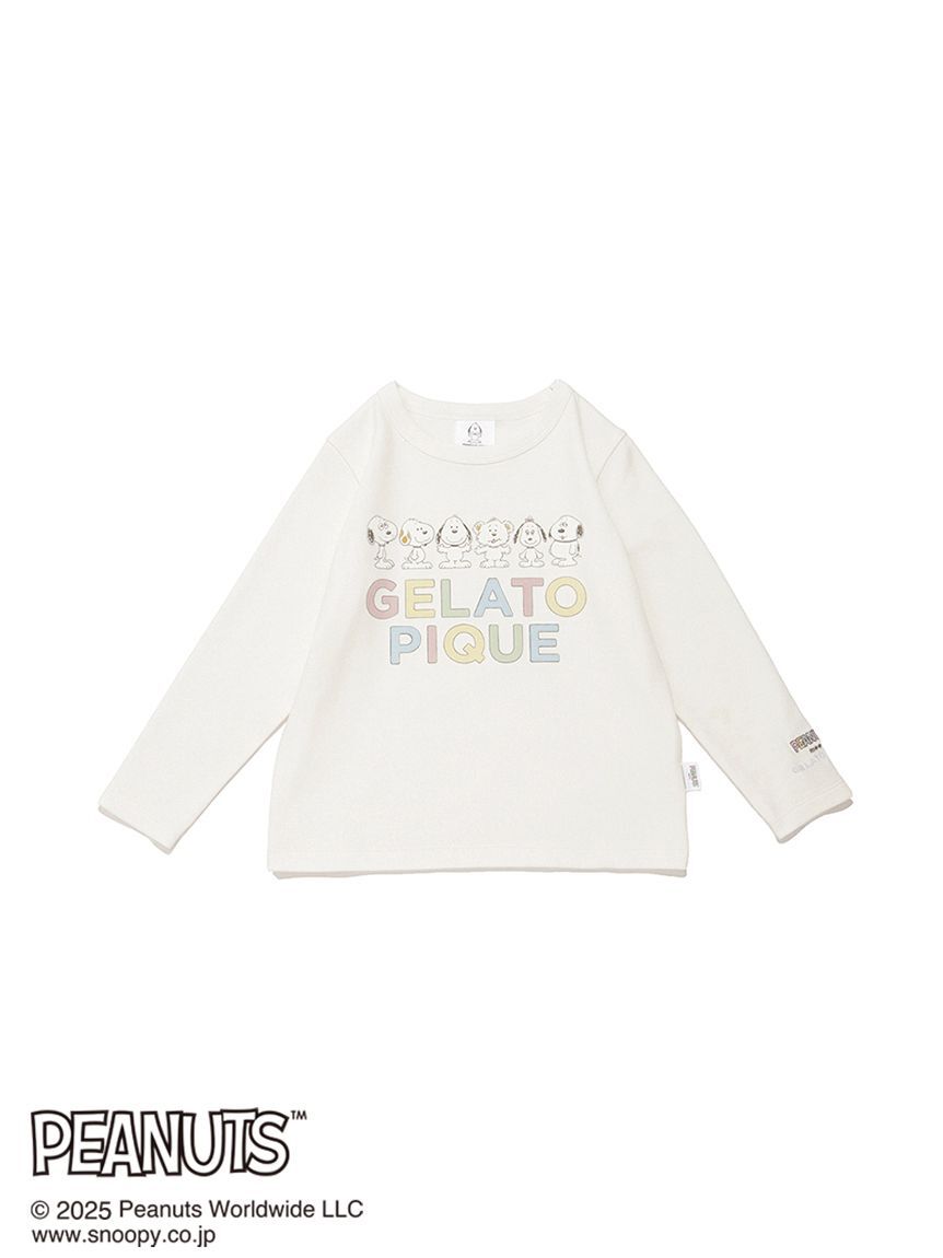GELATO PIQUE KIDS & BABY「【PEANUTS PUPPIES】【KIDS】ワンポイントロンT」|ルームウェア|
