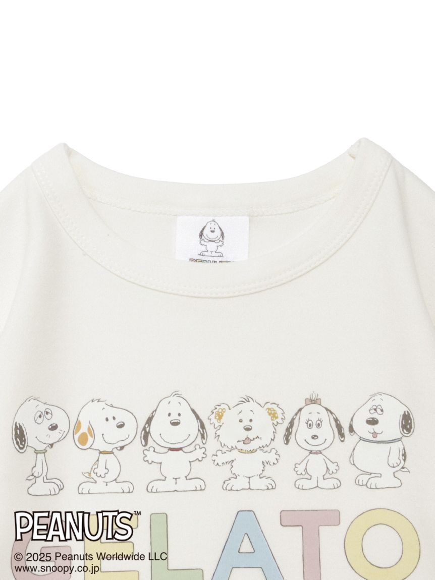 GELATO PIQUE KIDS & BABY「【PEANUTS PUPPIES】【KIDS】ワンポイントロンT」|ルームウェア|