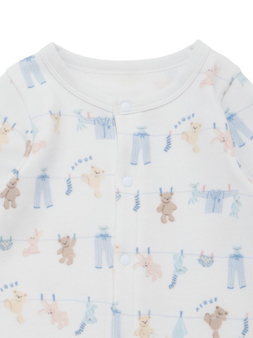 GELATO PIQUE KIDS & BABY「【BABY】新生児ウォッシングアニマル柄2WAYオール」|ロンパース|