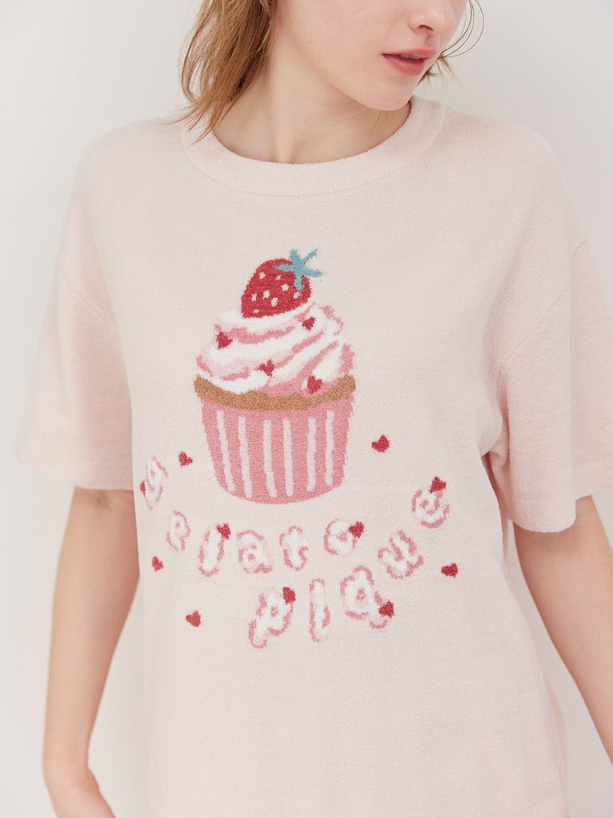 gelato pique「エアリーモコモチーフジャガードプルオーバー」|ルームウェア|