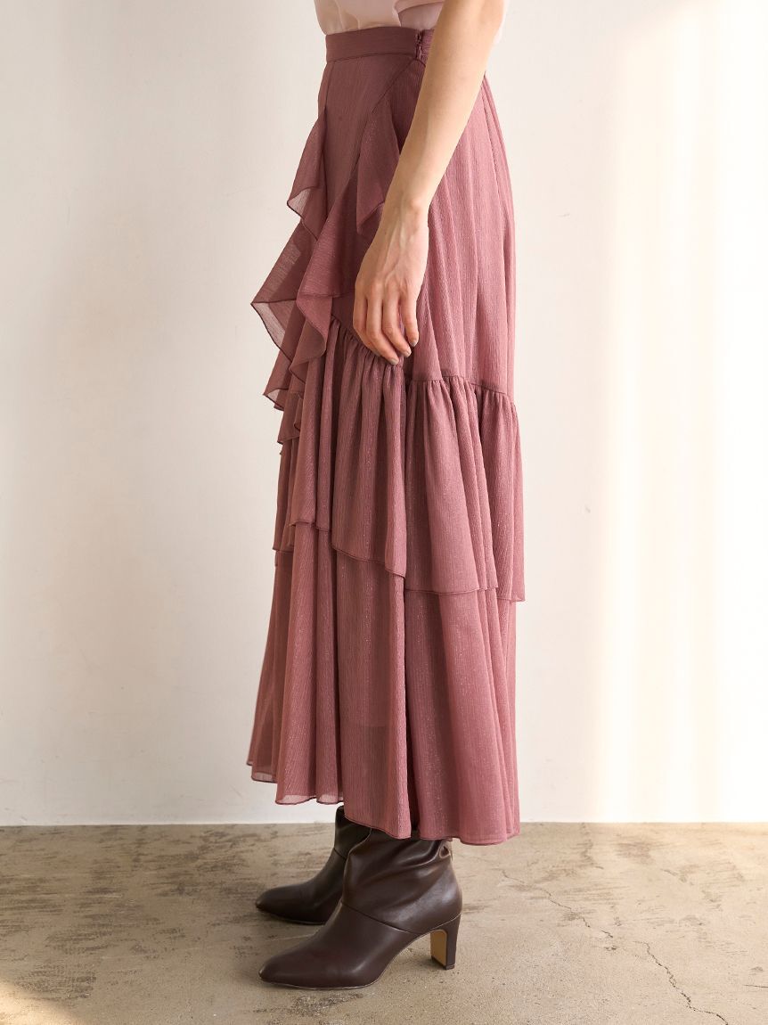 SNIDEL「ラッフルフリルティアードスカート」|スカート|