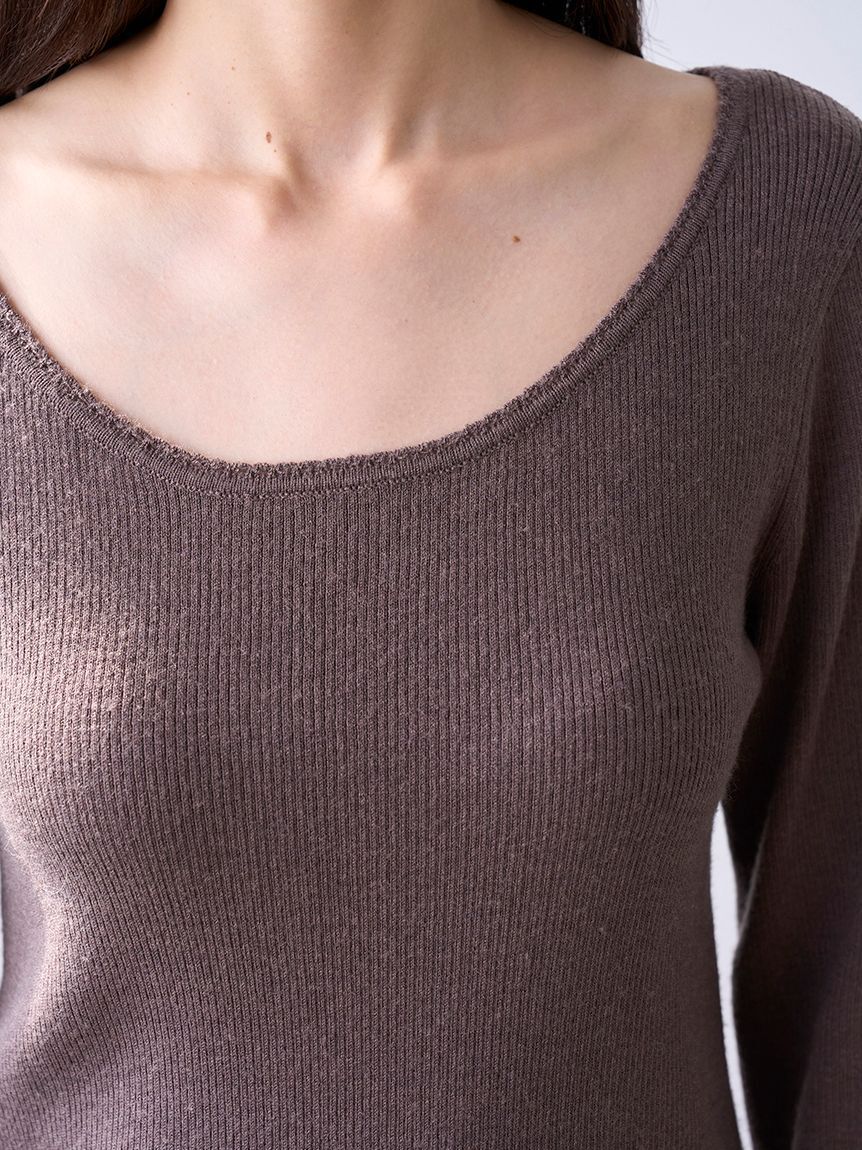 SNIDEL「Sustainableレイヤードニットプルオーバー」|ニット・セーター|