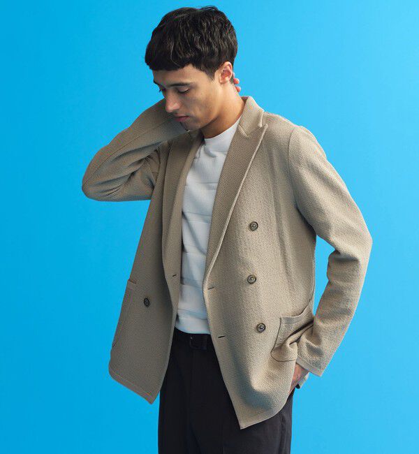 MACKINTOSH PHILOSOPHY「12G度詰め ニットジャケット」|その他|ベージュ