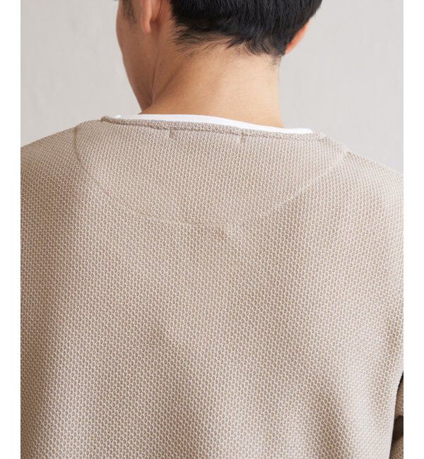 ikka「ワッフルキーネックレイヤード」|Tシャツ・カットソー|