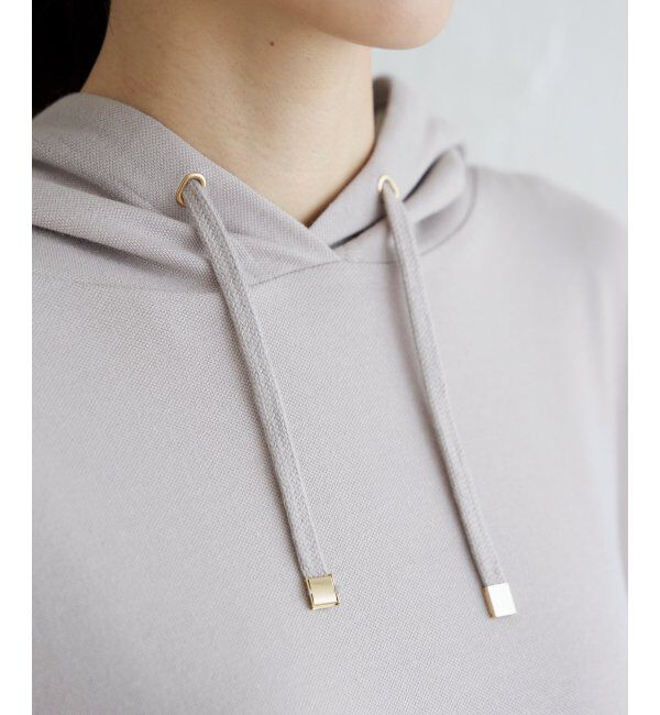 ikka「コットンUSA鹿の子パーカー」|パーカー|