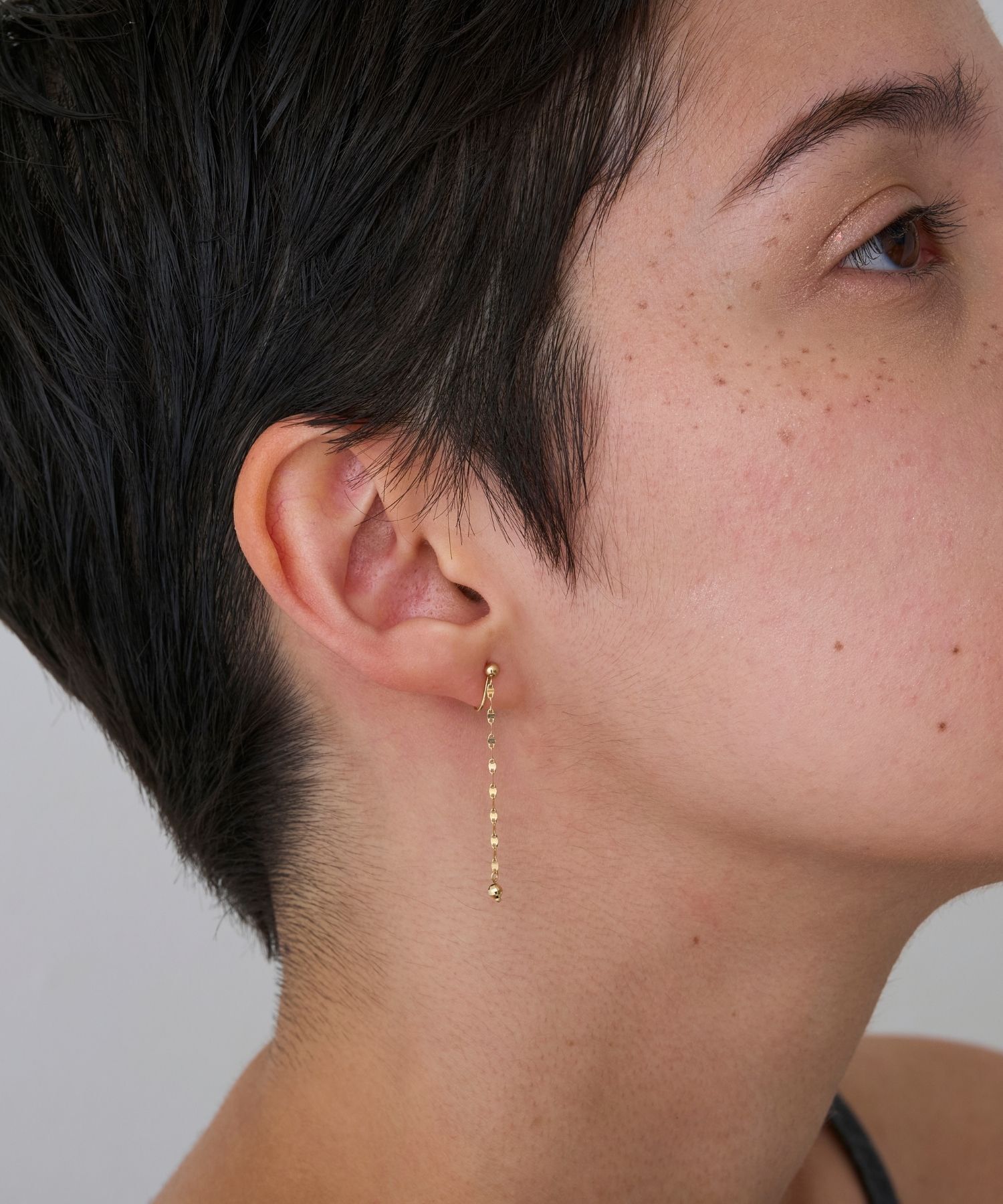 JUPITER「【K10】ミラーボールチェーンイヤリング 」|イヤリング|