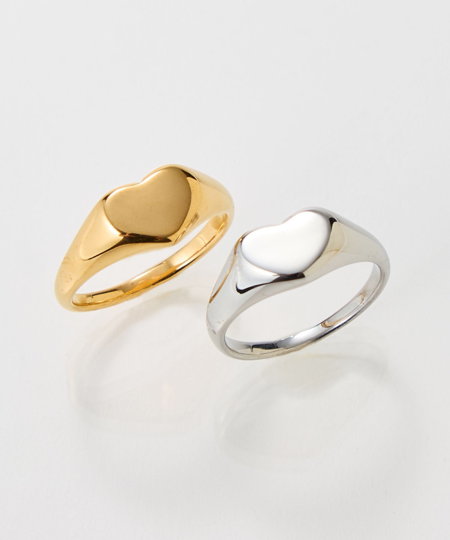 Phoebe「【金属アレルギー対応】メタルラヴィリング　ゴールド/ステンレス/ハート」|リング|