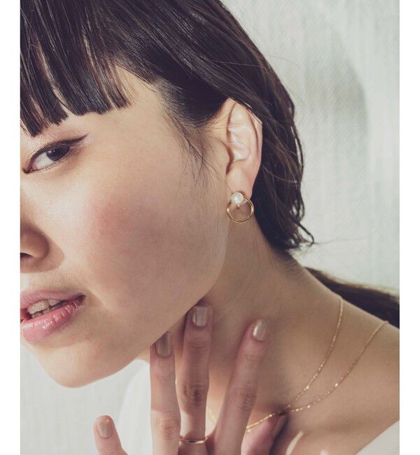 ete「パール＆ビジュー リバーシブルイヤリング」|イヤリング|