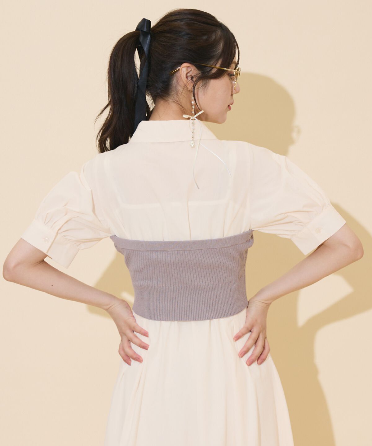 WILLSELECTION「ビスチェレイヤードタックシャツワンピース」|ワンピース|