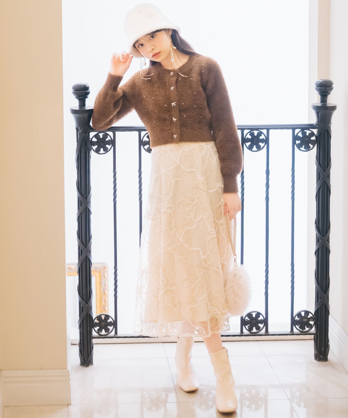 WILLSELECTION「ラメ刺繍チュールフレアスカート」|フレア|