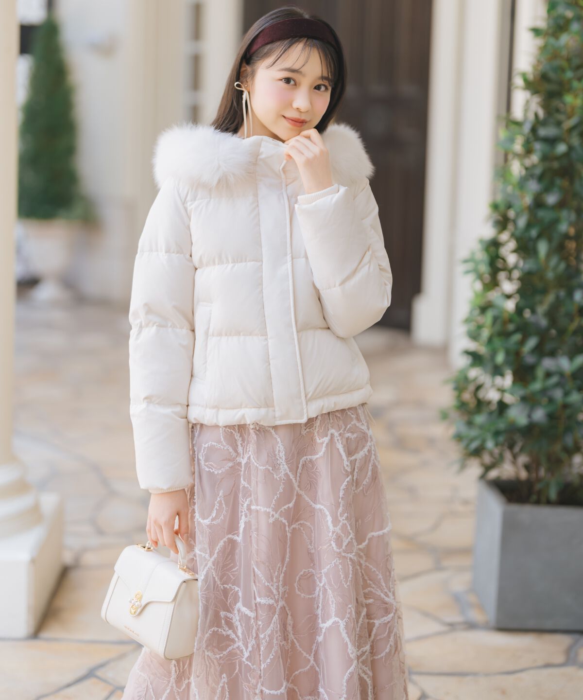 WILLSELECTION「ラメ刺繍チュールフレアスカート」|フレア|