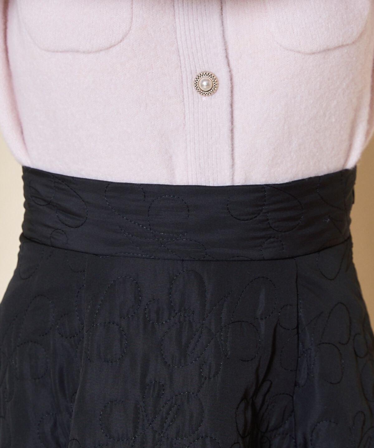 WILLSELECTION「キルティングボリュームフレアスカート」|フレア|