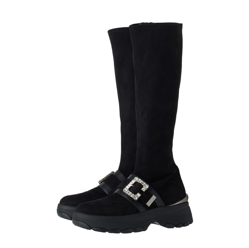 プラスダイアナ「ブーツ　IF64590」|ロングブーツ|クロ