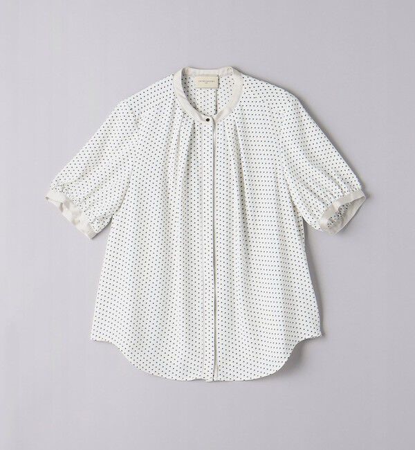 UNITED ARROWS「バイカラーパイピング ショートスリーブ ブラウス」|シャツ・ブラウス|