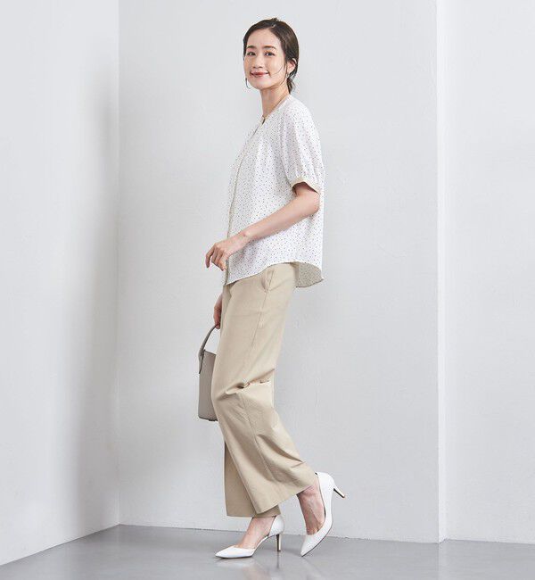 UNITED ARROWS「バイカラーパイピング ショートスリーブ ブラウス」|シャツ・ブラウス|