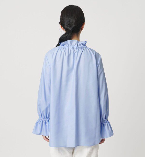 UNITED ARROWS「フリルカラー フレアスリーブ ブラウス」|シャツ・ブラウス|