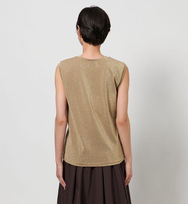 UNITED ARROWS「ラメ ノースリーブ カットソー」|Tシャツ・カットソー|