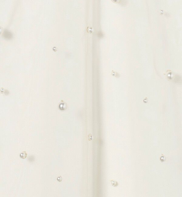 AEWEN MATOPH「＜AEWEN MATOPH＞チュール イミテーションパール ノースリーブブラウス」|シャツ・ブラウス|