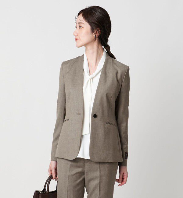 UNITED ARROWS「Vitale Barberis Canonico ノーラペルジャケット」|ノーカラージャケット|