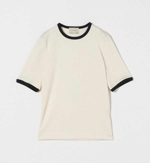 UNITED ARROWS「リブバイカラーパイピング ショートスリーブカットソー」|Tシャツ・カットソー|