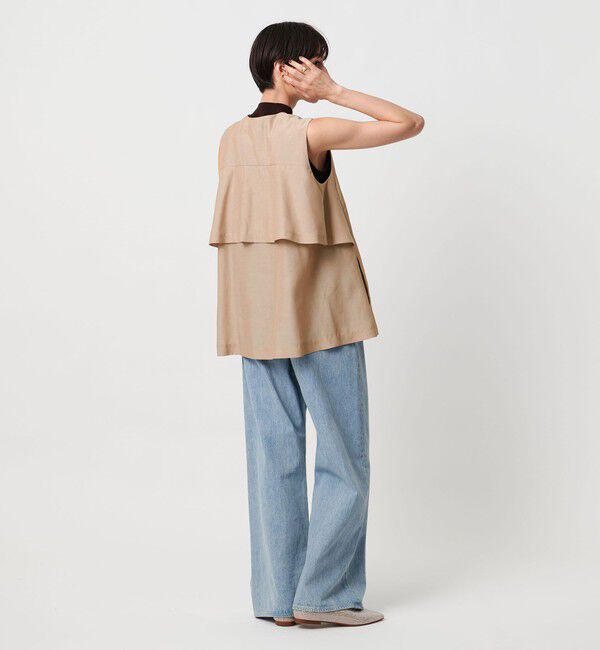 UNITED ARROWS「シアー バックフレア ベスト ‐ウォッシャブル‐」|ベスト・ジレ|