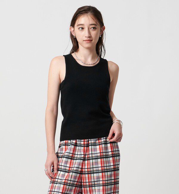 UNITED ARROWS「アメリカンスリーブ ニット ベスト」|ベスト・ジレ|BLACK