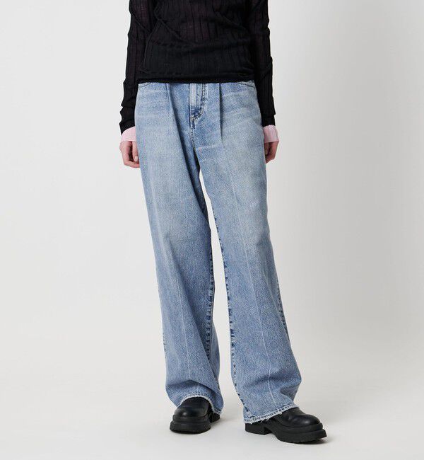 AEWEN MATOPH「＜AEWEN MATOPH＞デニムタックパンツ」|デニム|COBALT